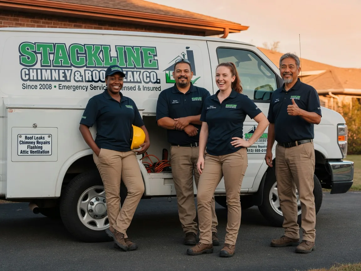 Chimney flashing repair company in Bradley, OK